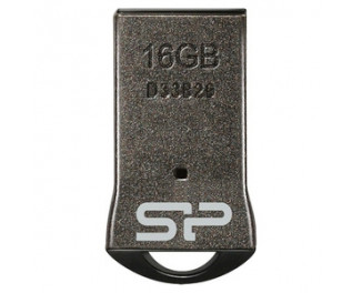 Флешка USB 2.0 16Gb Silicon Power Touch T01 + chain Black (SP016GBUF2T01V1K)