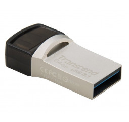 Флешка USB Type-C 64Gb Transcend JetFlash 890 Silver (TS64GJF890S)