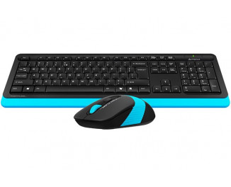 Клавиатура и мышь беспроводная A4Tech FG1010 Black/Blue USB
