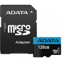 Карта памяти microSD 128Gb ADATA Premier class 10 UHS-I A1 (AUSDX128GUICL10A1-RA1)