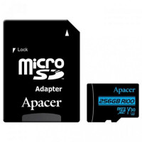 Карта памяти microSD 256Gb Apacer class 10 UHS-I U1 V10 (AP256GMCSX10U7-R)