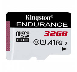 Карта памяти microSD 32Gb Kingston class 10 UHS-I U1 A1 High Endurance (SDCE/32GB)