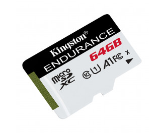 Карта памяти microSD 64Gb Kingston class 10 UHS-I U1 A1 High Endurance (SDCE/64GB)