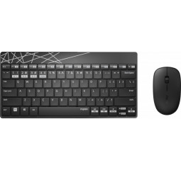 Клавиатура и мышь беспроводная Rapoo 8000M Black