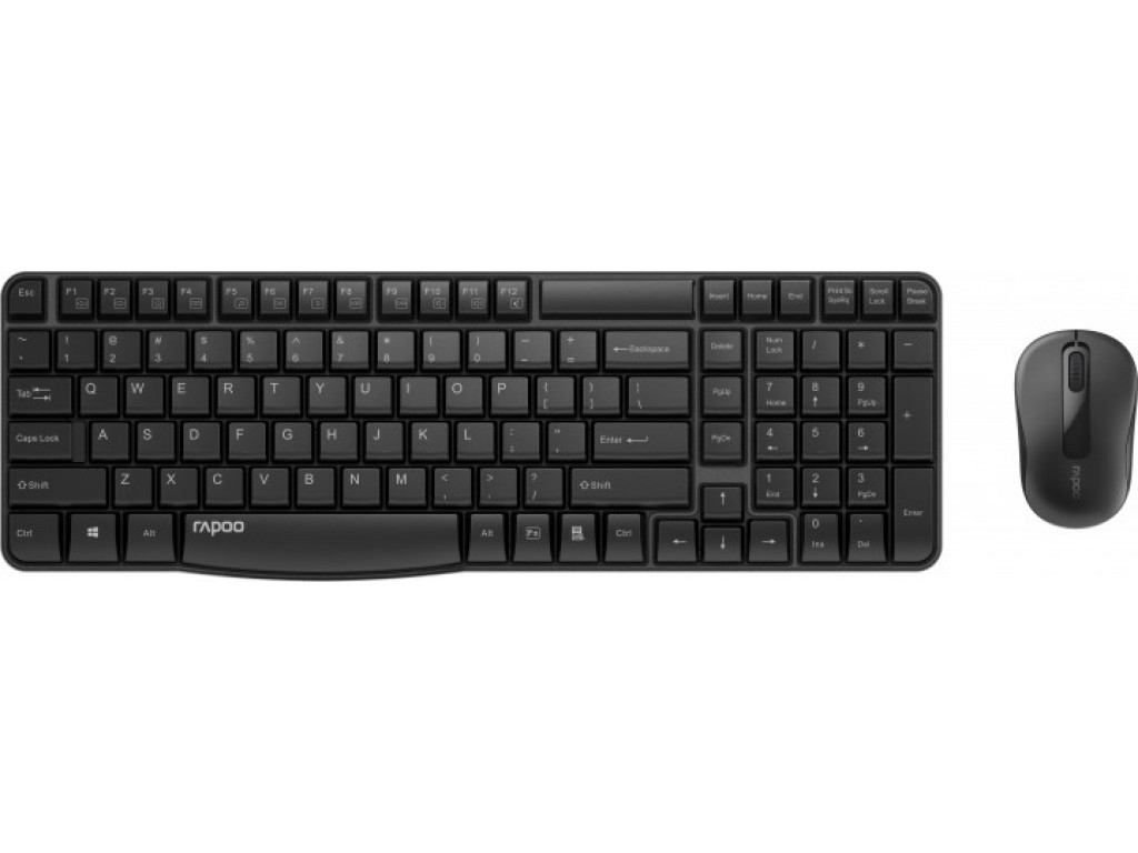 Клавиатура и мышь беспроводная Rapoo X1800S Black