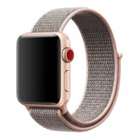 Нейлоновый ремешок для Apple Watch 42/44 mm Sport Loop Pink Sand