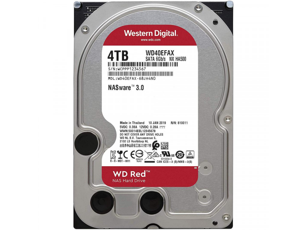 Жорсткий диск 4 TB WD Red (WD40EFAX)