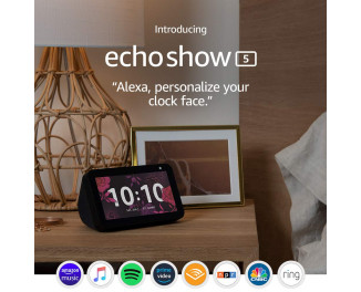 Умный дисплей Amazon Echo Show 5 с голосовым ассистентом Amazon Alexa Charcoal