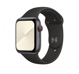 Силиконовый ремешок для Apple Watch 42/44/45 mm Apple Sport Band Black (MTPL2)
