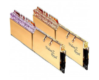 Оперативная память DDR4 16 Gb (3600 MHz) (Kit 8 Gb x 2) G.SKILL Trident Z Royal Gold (F4-3600C18D-16GTRG)