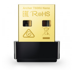 Wi-Fi адаптер TP-Link Archer T600U Nano AC600 USB2.0