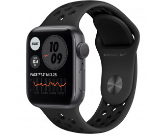Смарт-часы Apple Watch Nike Series 6 GPS 40mm Space Gray Aluminum Case with Anthracite/Black Nike Sport Band (M00X3)