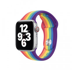 Силиконовый ремешок для Apple Watch 42/44 mm Apple Sport Band Pride Edition (MY1Y2ZM/A)