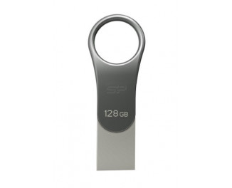 Флешка USB Type-C 128Gb Silicon Power DriveMobile C80 Silver (SP128GBUC3C80V1S)