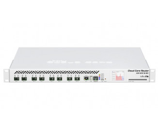 Маршрутизатор MikroTik Cloud Core Router 1072-1G-8S+ 1xGE, 8xSFP+, RouterOS L6, LCD panel, rack (CCR1072-1G-8S+)