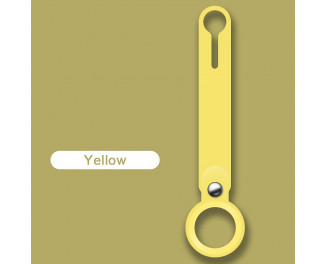 Брелок-подвеска для Apple AirTag  Silicone Loop Yellow