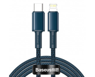 Кабель Lightning > USB Type-C  Baseus High Density Braided PD 20W 2.0m (CATLGD-A03) Blue