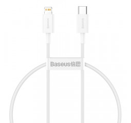 Кабель Lightning > USB Type-C  Baseus Superior Series PD 20W 0.25m (CATLYS-02) White
