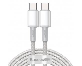 Кабель USB Type-C > USB Type-C  Baseus High Density Braided Fast Charging Data Cable 100W 2.0m (CATGD-A02) White