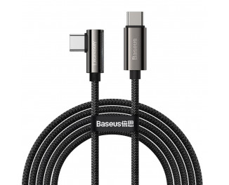 Кабель USB Type-C > USB Type-C  Baseus Legend Series Elbow Fast Charging Data Cable 5A 100W 2.0m (CATCS-A01) Black