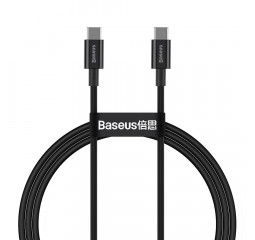 Кабель USB Type-C > USB Type-C  Baseus Superior Series 100W 1.0m (CATYS-B01) Black