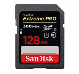 Карта памяти SD 128Gb SanDisk Extreme Pro C10 UHS-II U3 V90 (SDSDXDK-128G-GN4IN)