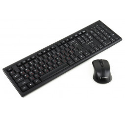 Клавиатура и мышь беспроводная Gembird KBS-WM-03-UA Black USB