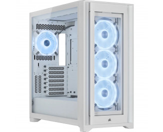 Корпус Corsair iCUE 5000X RGB QL Tempered Glass White без БП (CC-9011233-WW)