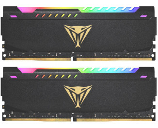 Оперативная память DDR4 16 Gb (3600 MHz) (Kit 8 Gb x 2) Patriot Viper Steel RGB Black (PVSR416G360C0K)