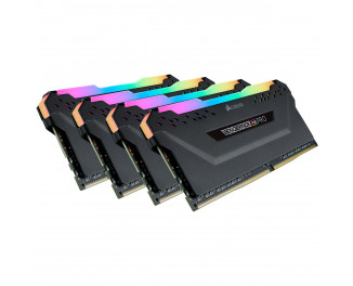 Оперативная память DDR4 32 Gb (3200 MHz) (Kit 8 Gb x 4) Corsair Vengeance RGB PRO (CMW32GX4M4Z3200C16)