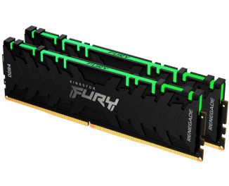 Оперативная память DDR4 64 Gb (3200 MHz) (Kit 32 Gb x 2) Kingston Fury Renegade RGB (KF432C16RBAK2/64)
