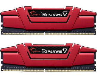 Оперативная память DDR4 8 Gb (2400 MHz) (Kit 4 Gb x 2) G.SKILL Ripjaws V Red (F4-2400C15D-8GVR)