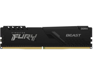 Оперативная память DDR4 8 Gb (2666 MHz) Kingston Fury Beast Black (KF426C16BB/8)