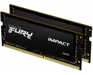 Память для ноутбука SO-DIMM DDR4 64 Gb (2666 MHz) (Kit 32 Gb x 2) Kingston Fury Impact (KF426S16IBK2/64)