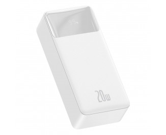 Портативный аккумулятор Baseus Bipow Digital Display 30000mAh 20W (QC3.0 PD) (PPDML-N02) White