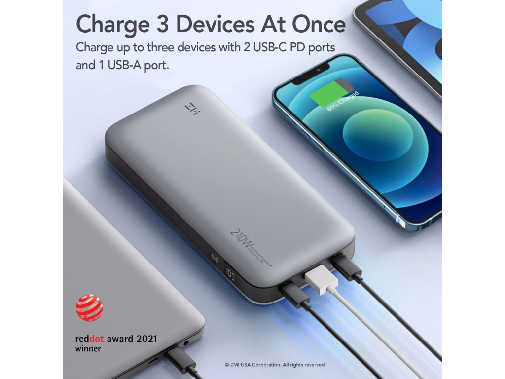 Купить в магазине Портативный аккумулятор ZMi PowerPack No. 20 Model ...