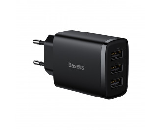 Сетевое зарядное устройство Baseus Compact Charger 3U 17W (CCXJ020101) Black
