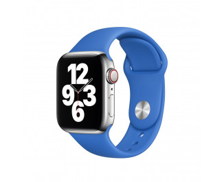 Силиконовый ремешок для Apple Watch 38/40/41 mm Apple Sport Band Capri Blue (MJK23)