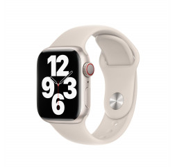 Силиконовый ремешок для Apple Watch 38/40/41 mm Apple Sport Band Starlight - M/L (MPLR3)