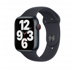 Силиконовый ремешок для Apple Watch 42/44/45 mm Apple Sport Band Midnight (MKUQ3)