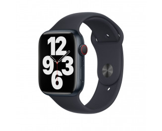 Силиконовый ремешок для Apple Watch 42/44/45 mm Apple Sport Band Midnight (MKUQ3)