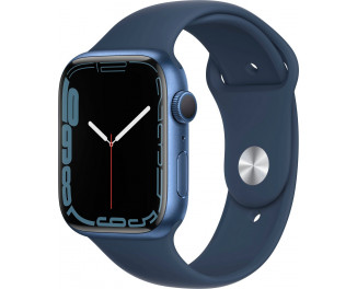 Смарт-часы Apple Watch Series 7 GPS 41mm Blue Aluminum Case with Abyss Blue Sport Band (MKN13)
