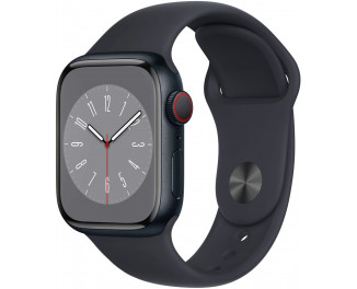 Смарт-часы Apple Watch Series 8 GPS 45mm Midnight Aluminum Case with Midnight Sport Band - M/L (MNUL3, MNP83)