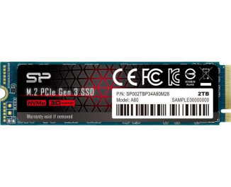 SSD накопитель 2 TB Silicon Power P34A80 (SP002TBP34A80M28)