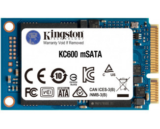SSD накопитель 256Gb Kingston KC600 mSATA (SKC600MS/256G)