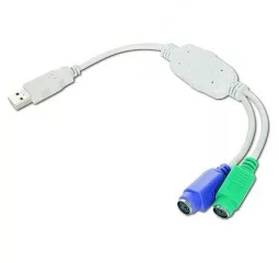 Перехідник USB > 2 x PS/2 Gembird 0.3m (UAPS12) White