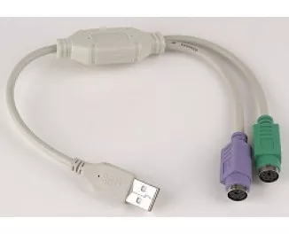 Переходник USB > 2 x PS/2  Gembird 0.3m (UAPS12) White