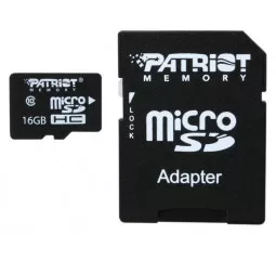 Карта памяти microSD 16Gb Patriot Class 10 (PSF16GMCSDHC10)