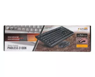 Клавіатура та миша бездротова A4 Tech 3100N V-Track