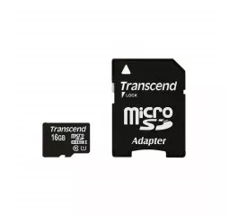 Карта пам'яті microSD 16Gb Transcend (TS16GUSDU1)